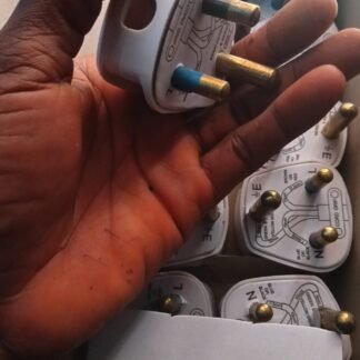 15 amps plug white body copper