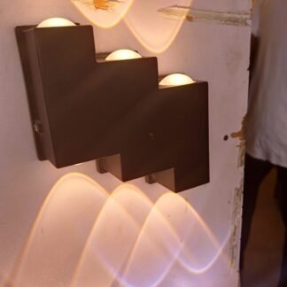 Wall LED lights black outdoor fittings